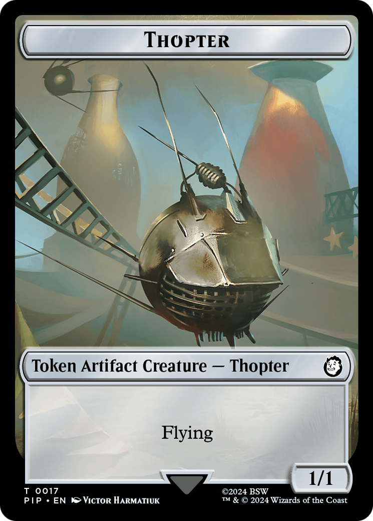 Junk // Thopter Double-Sided Token [Fallout Tokens] | Boutique FDB TCG