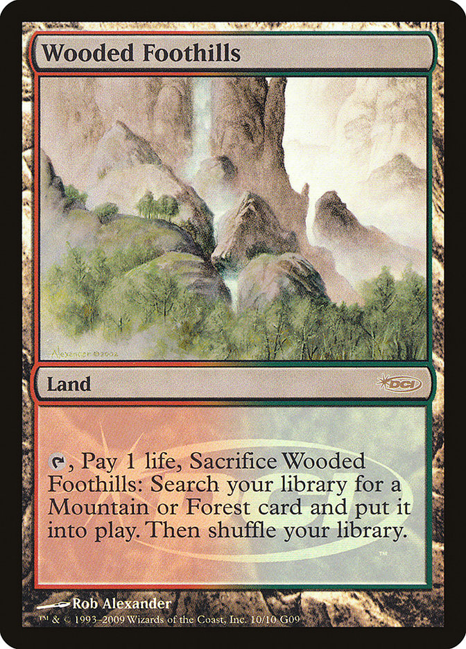 Wooded Foothills [Judge Gift Cards 2009] | Boutique FDB TCG