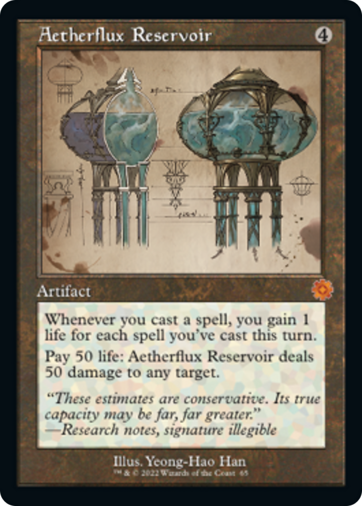 Aetherflux Reservoir (Retro Schematic) [The Brothers' War Retro Artifacts] | Boutique FDB TCG
