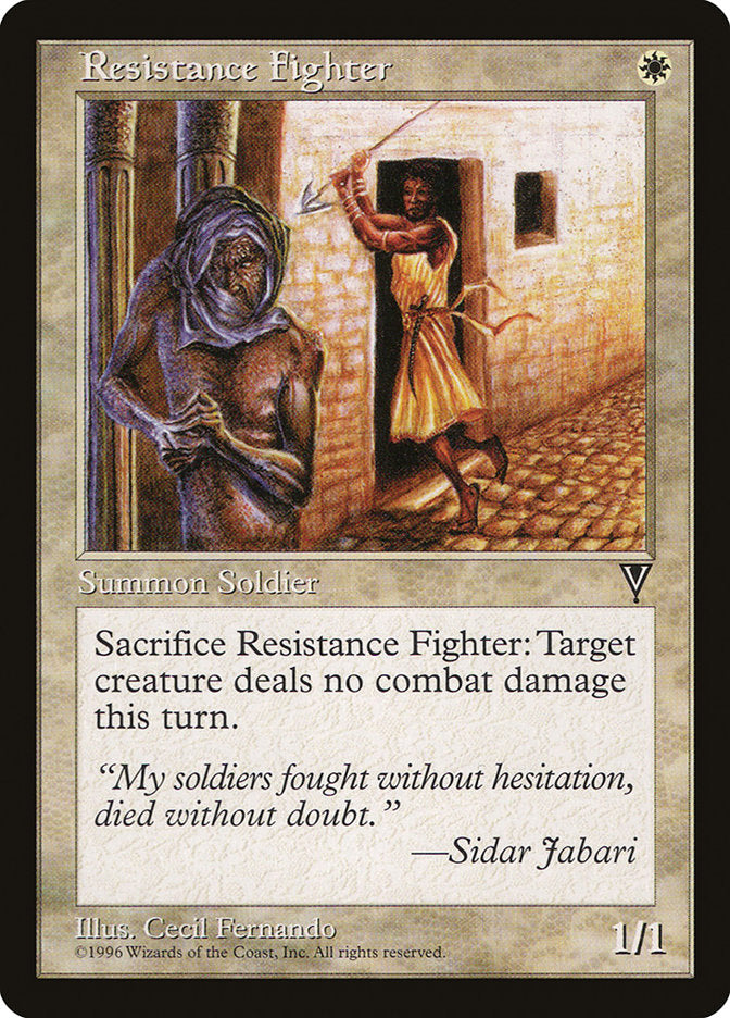 Resistance Fighter [Visions] | Boutique FDB TCG