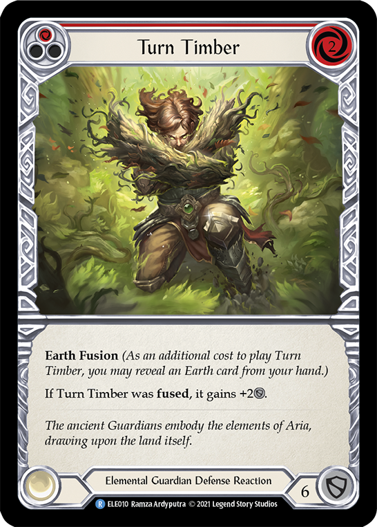 Turn Timber (Red) [ELE010] (Tales of Aria)  1st Edition Normal | Boutique FDB TCG