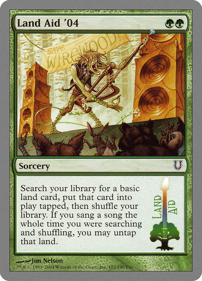 Land Aid '04 [Unhinged] | Boutique FDB TCG