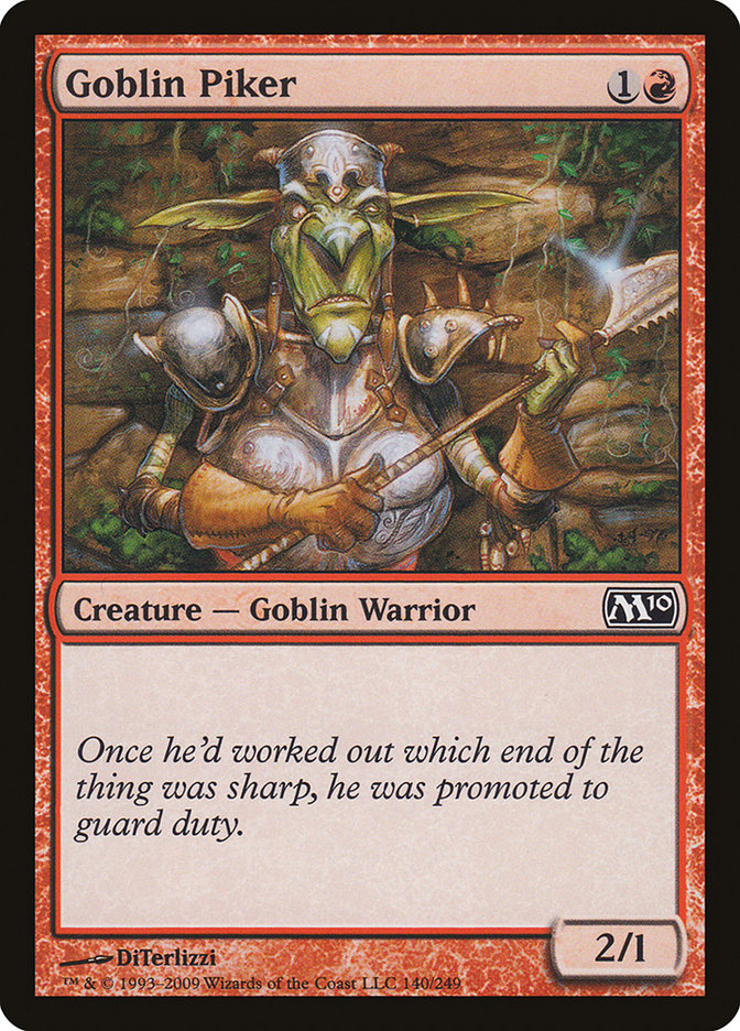 Goblin Piker [Magic 2010] | Boutique FDB TCG