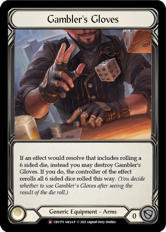 Gambler's Gloves [U-CRU179] (Crucible of War Unlimited)  Unlimited Normal | Boutique FDB TCG