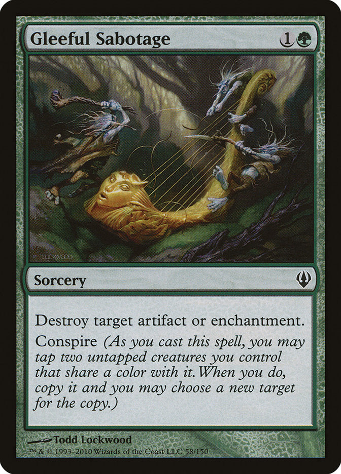 Gleeful Sabotage [Archenemy] | Boutique FDB TCG