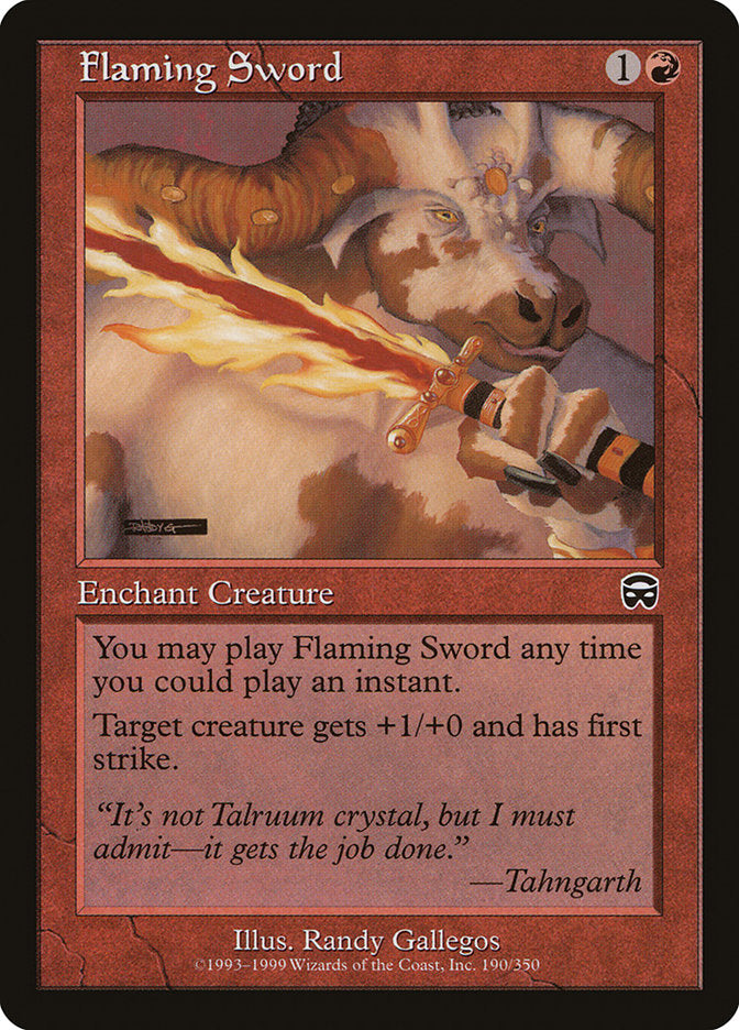 Flaming Sword [Mercadian Masques] | Boutique FDB TCG