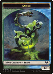 Snake (021) // Saproling Double-Sided Token [Commander 2015 Tokens] | Boutique FDB TCG