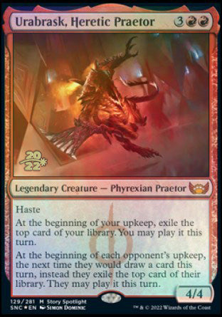 Urabrask, Heretic Praetor [Streets of New Capenna Prerelease Promos] | Boutique FDB TCG