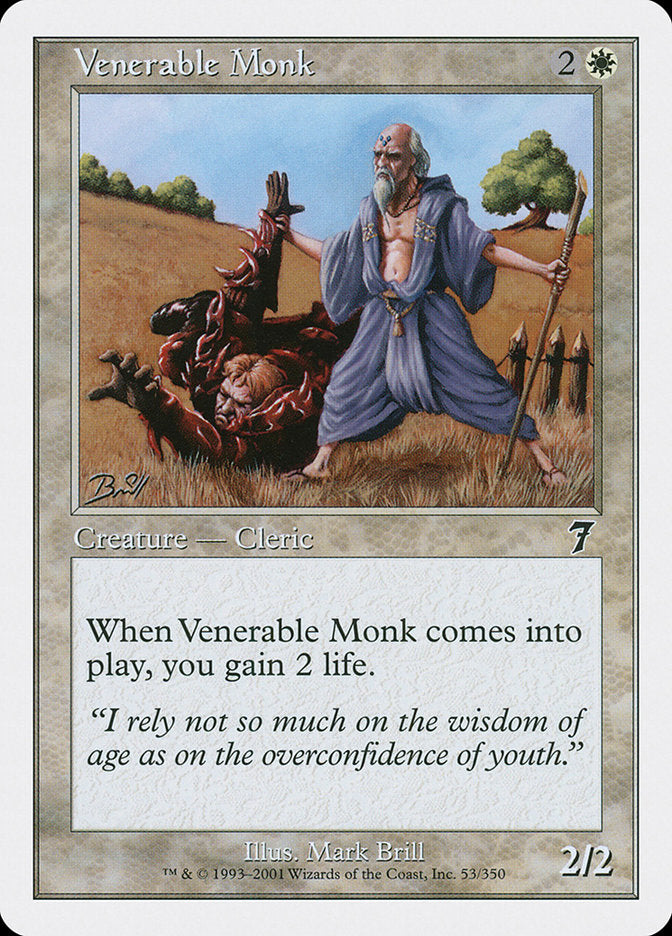 Venerable Monk [Seventh Edition] | Boutique FDB TCG