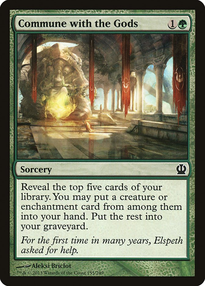 Commune with the Gods [Theros] | Boutique FDB TCG