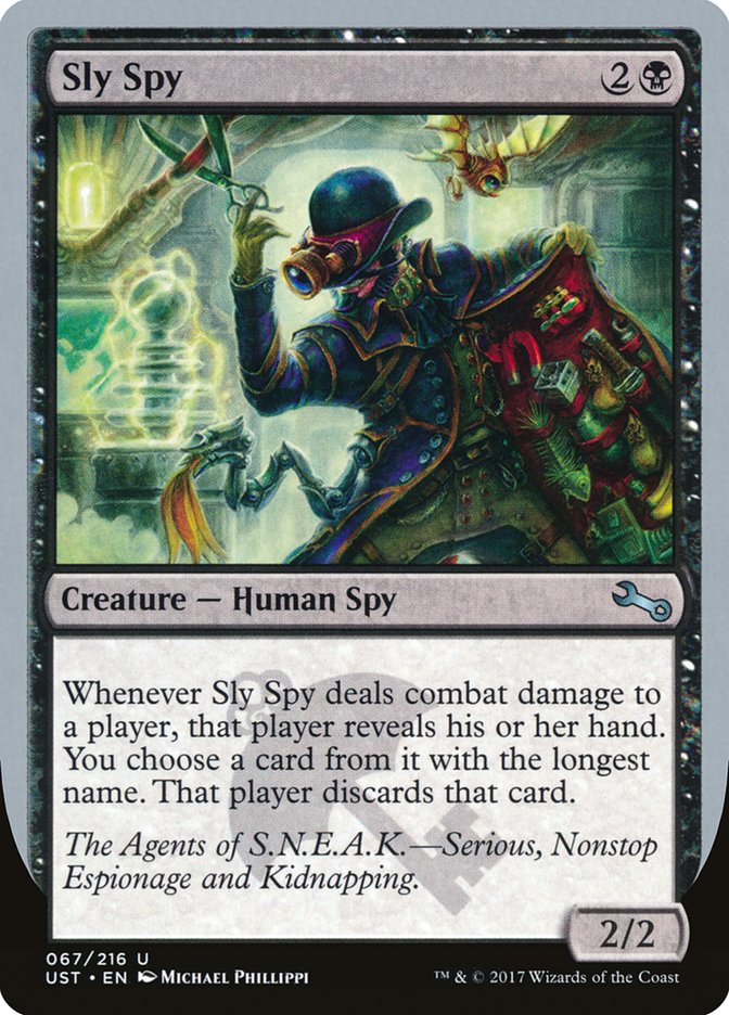 Sly Spy ("Serious, Nonstop Espionage and Kidnapping") [Unstable] | Boutique FDB TCG