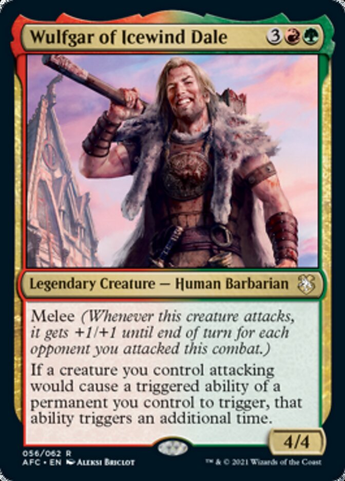 Wulfgar of Icewind Dale [Dungeons & Dragons: Adventures in the Forgotten Realms Commander] | Boutique FDB TCG