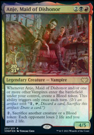 Anje, Maid of Dishonor [Innistrad: Crimson Vow Prerelease Promos] | Boutique FDB TCG