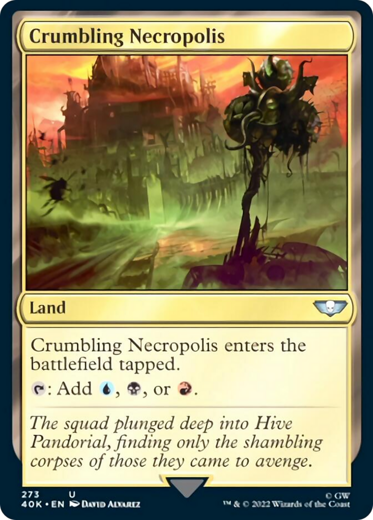 Crumbling Necropolis (Surge Foil) [Warhammer 40,000] | Boutique FDB TCG