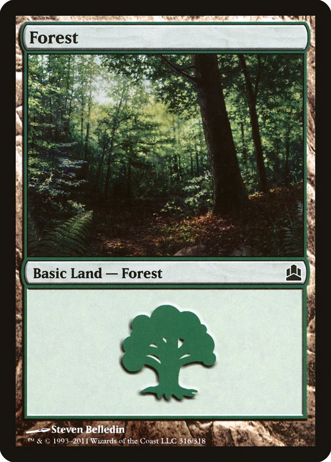 Forest (316) [Commander 2011] | Boutique FDB TCG