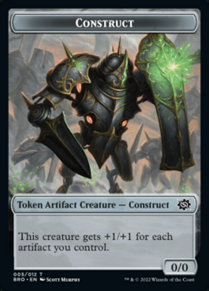 Thopter // Construct (005) Double-Sided Token [The Brothers' War Tokens] | Boutique FDB TCG