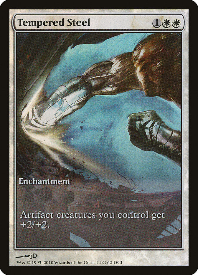 Tempered Steel (Game Day) (Extended Art) [Scars of Mirrodin Promos] | Boutique FDB TCG