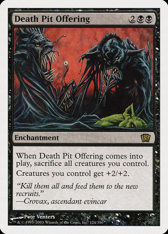 Death Pit Offering [Eighth Edition] | Boutique FDB TCG