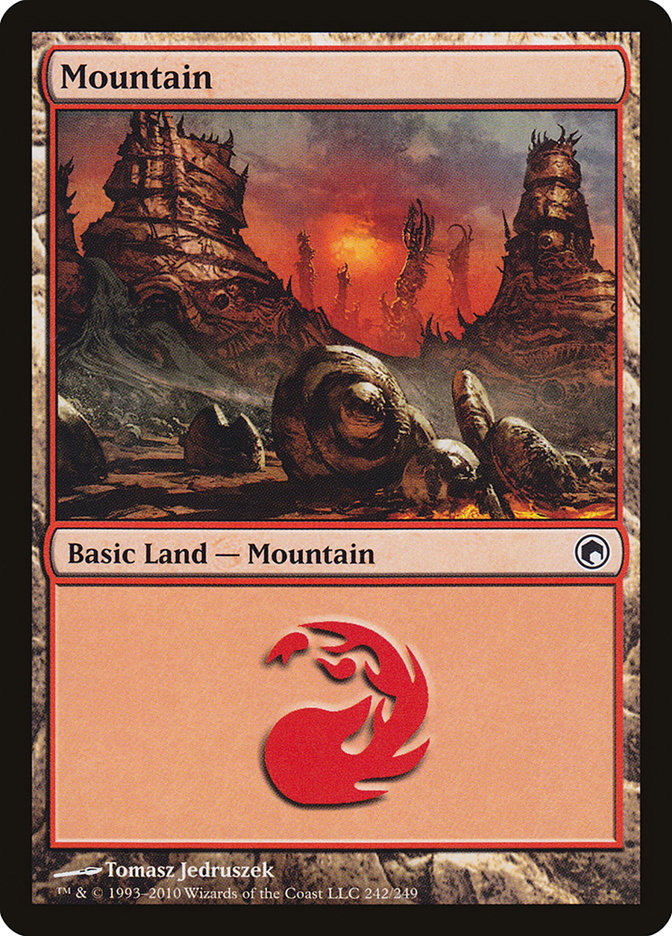 Mountain (242) [Scars of Mirrodin] | Boutique FDB TCG