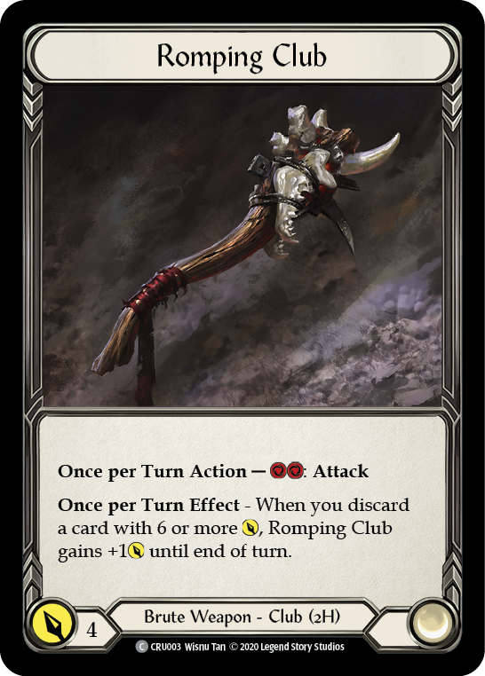 Romping Club [CRU003] (Crucible of War)  1st Edition Normal | Boutique FDB TCG