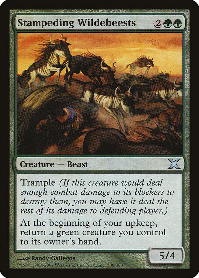 Stampeding Wildebeests [Tenth Edition] | Boutique FDB TCG