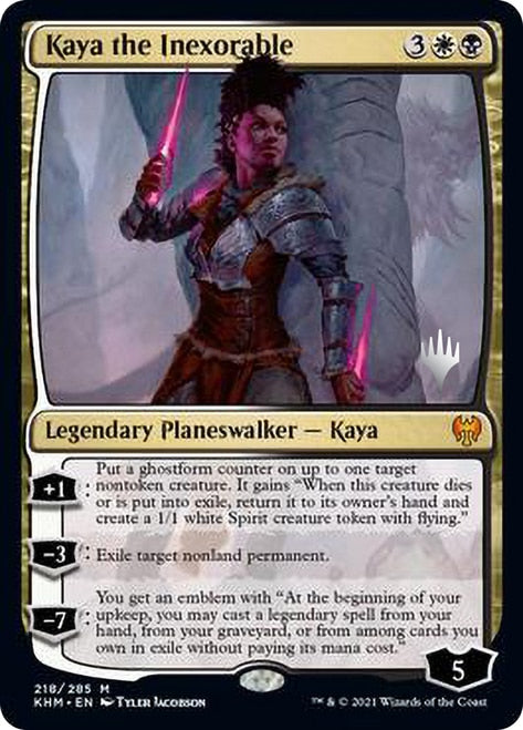 Kaya the Inexorable (Promo Pack) [Kaldheim Promos] | Boutique FDB TCG