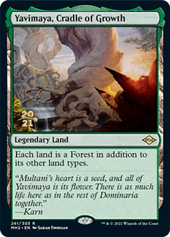 Yavimaya, Cradle of Growth [Modern Horizons 2 Prerelease Promos] | Boutique FDB TCG