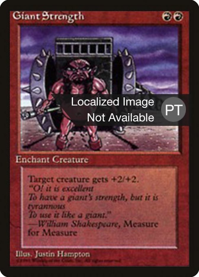 Giant Strength [Fourth Edition (Foreign Black Border)] | Boutique FDB TCG