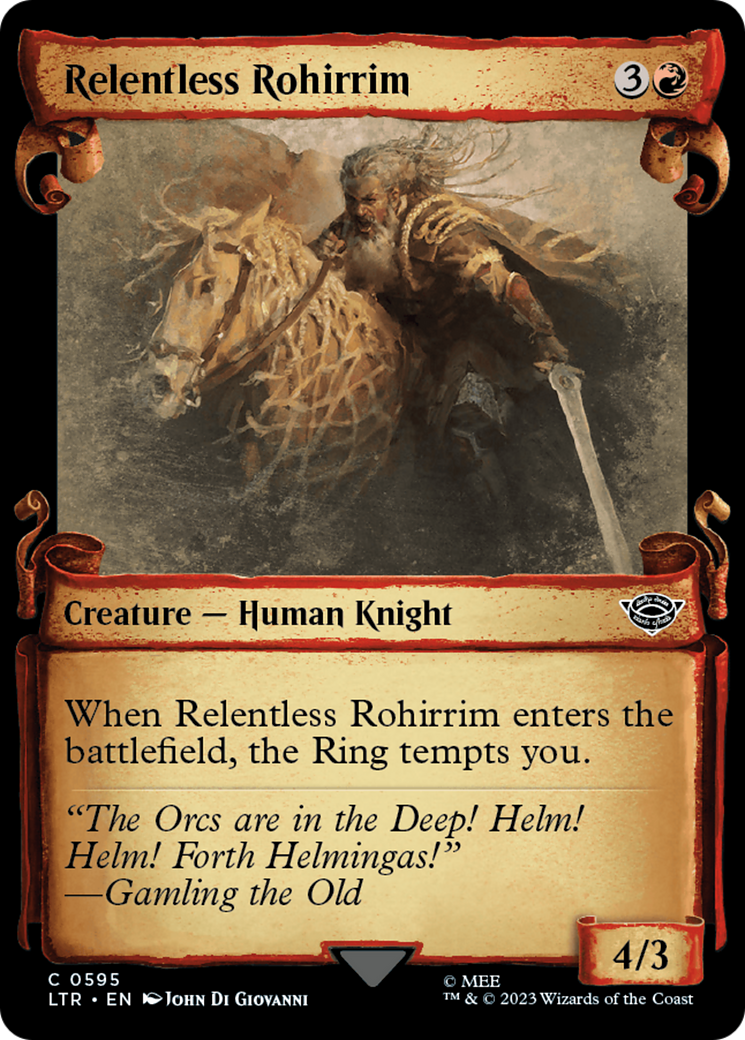 Relentless Rohirrim [The Lord of the Rings: Tales of Middle-Earth Showcase Scrolls] | Boutique FDB TCG