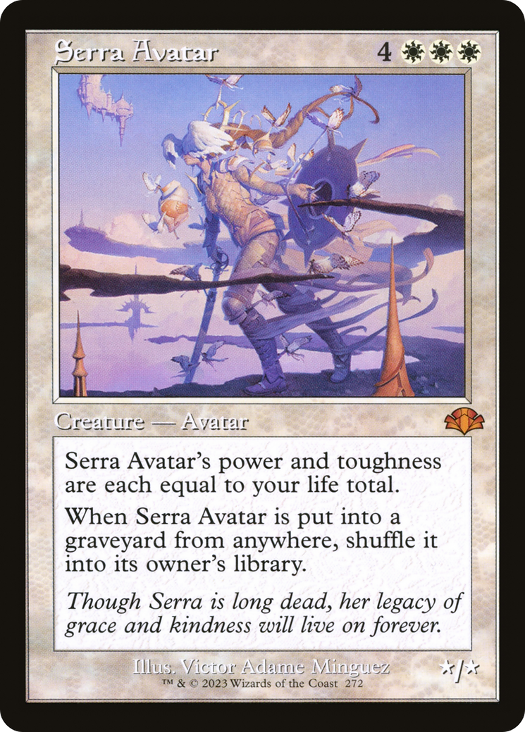 Serra Avatar (Retro) [Dominaria Remastered] | Boutique FDB TCG