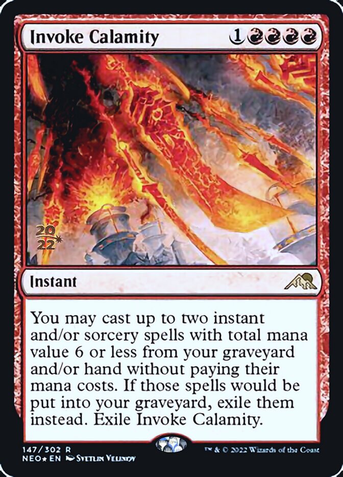Invoke Calamity [Kamigawa: Neon Dynasty Prerelease Promos] | Boutique FDB TCG