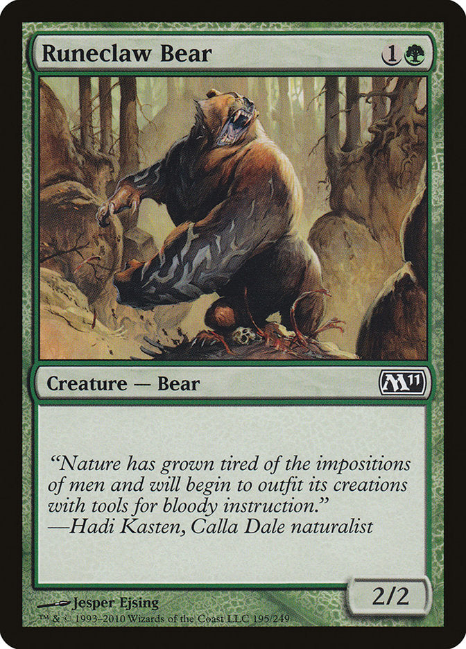 Runeclaw Bear [Magic 2011] | Boutique FDB TCG