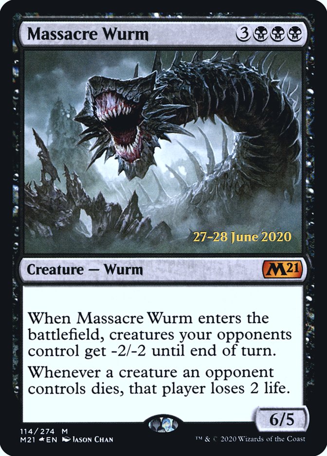 Massacre Wurm [Core Set 2021 Prerelease Promos] | Boutique FDB TCG