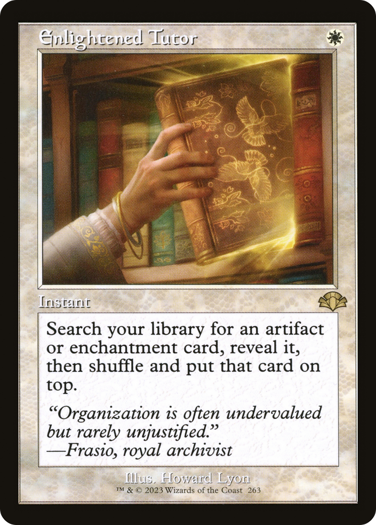 Enlightened Tutor (Retro) [Dominaria Remastered] | Boutique FDB TCG