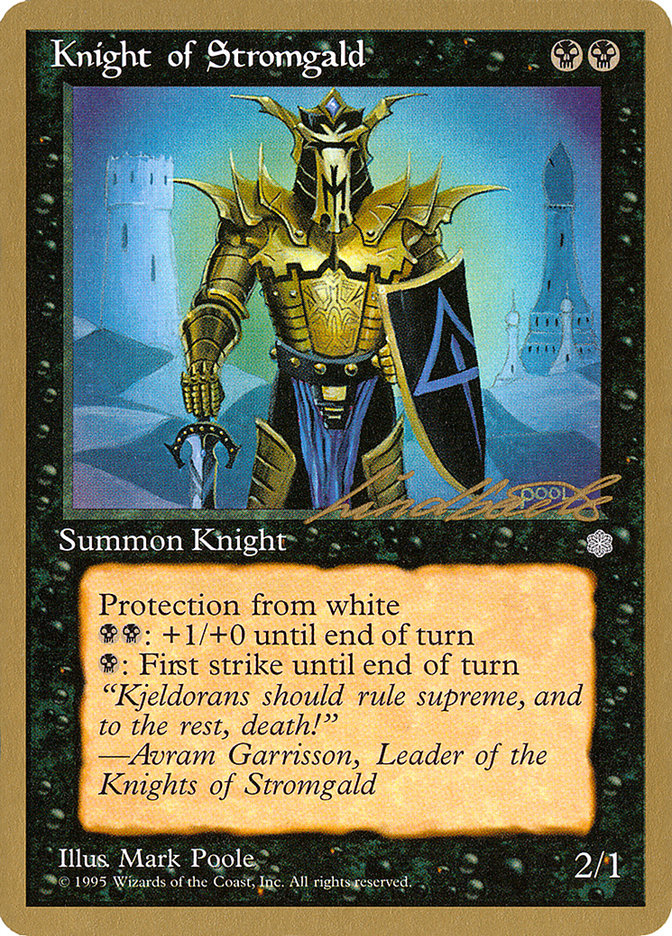 Knight of Stromgald (Leon Lindback) [Pro Tour Collector Set] | Boutique FDB TCG