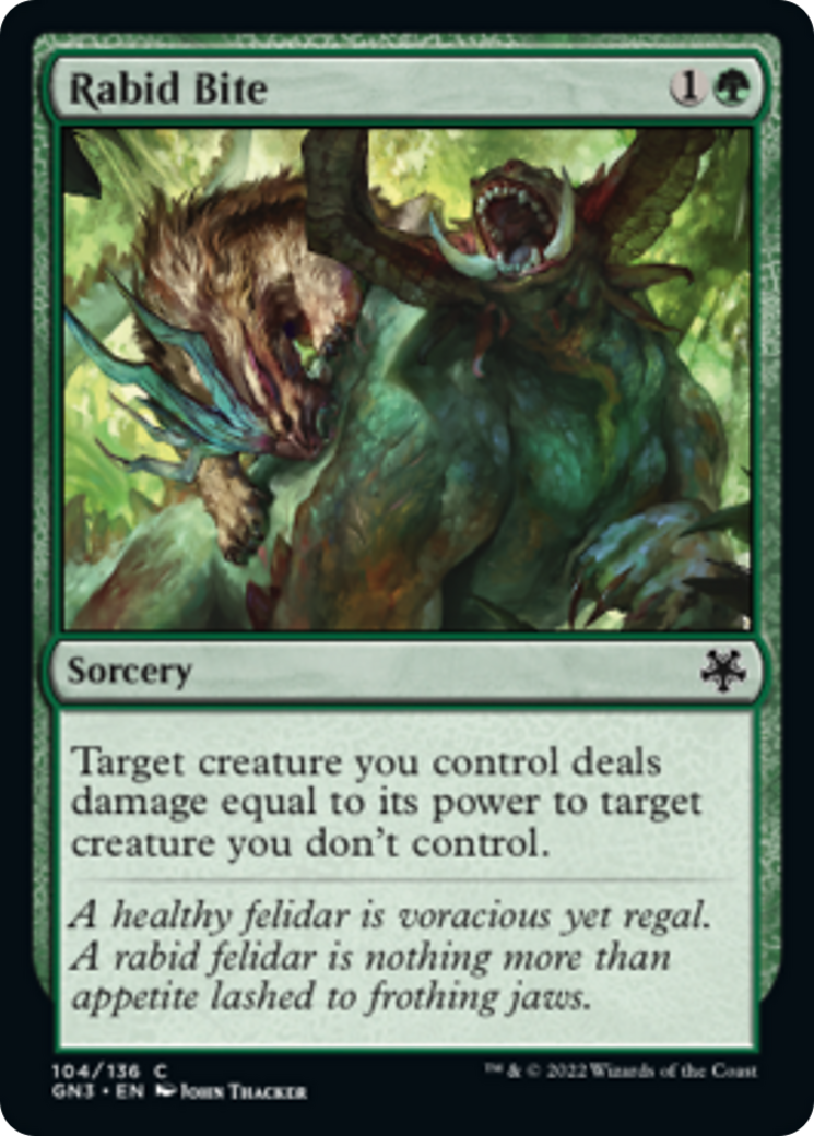 Rabid Bite [Game Night: Free-for-All] | Boutique FDB TCG