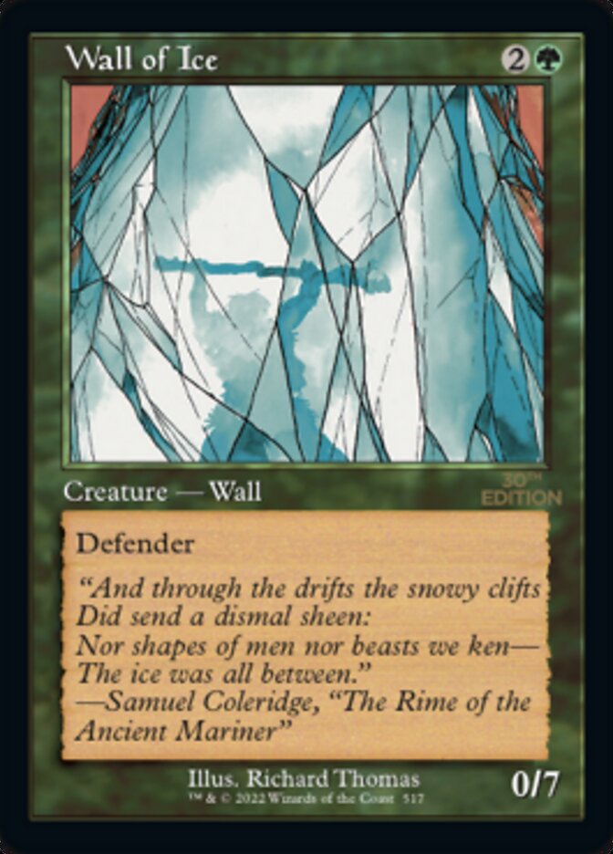 Wall of Ice (Retro) [30th Anniversary Edition] | Boutique FDB TCG