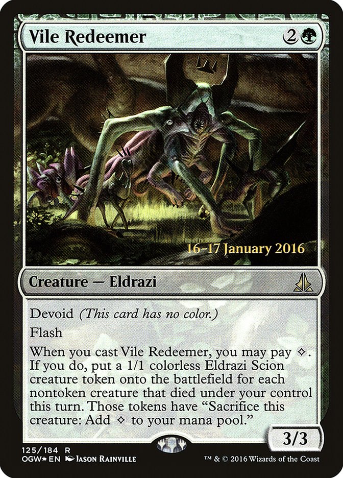 Vile Redeemer [Oath of the Gatewatch Prerelease Promos] | Boutique FDB TCG