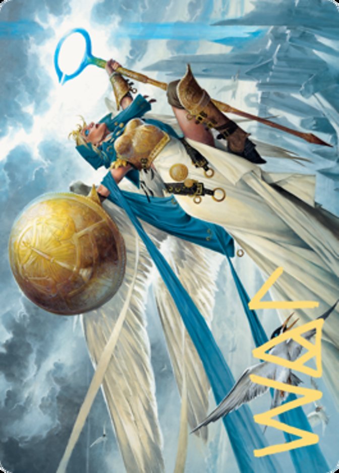 Linvala, Shield of Sea Gate Art Card (Gold-Stamped Signature) [Zendikar Rising Art Series] | Boutique FDB TCG