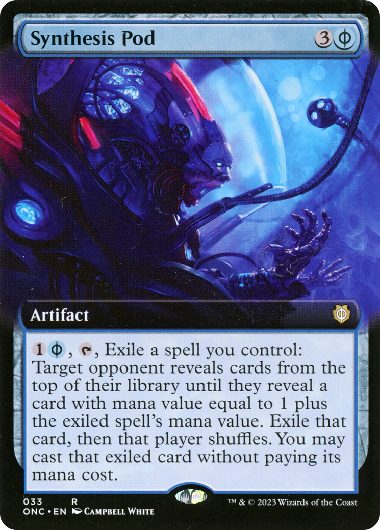 Synthesis Pod (Extended Art) [Phyrexia: All Will Be One Commander] | Boutique FDB TCG