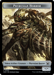 Phyrexian Golem // Phyrexian Horror Double-Sided Token [March of the Machine Commander Tokens] | Boutique FDB TCG