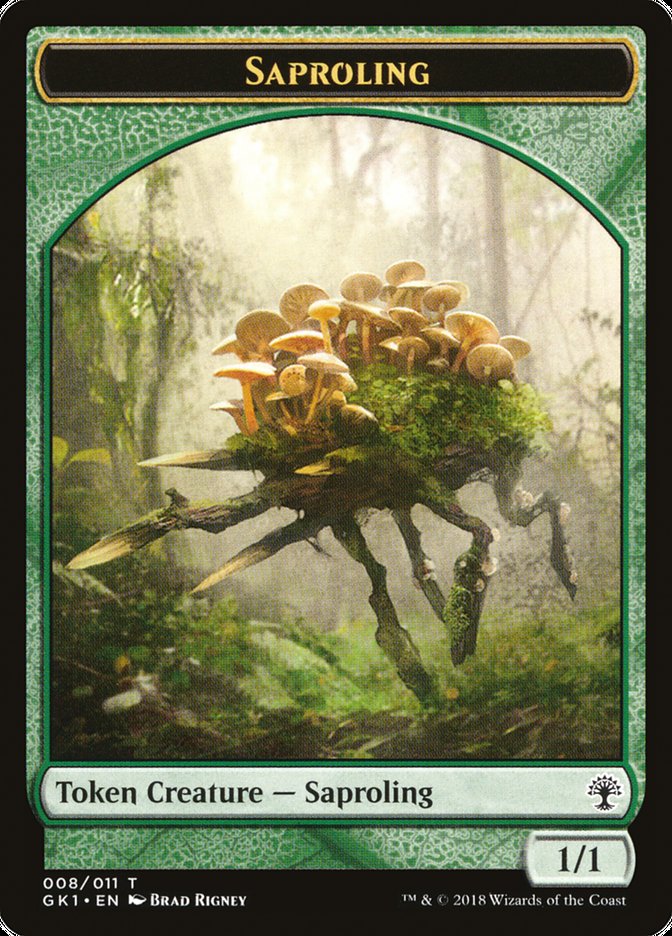 Voja // Saproling Double-Sided Token [Guilds of Ravnica Guild Kit Tokens] | Boutique FDB TCG