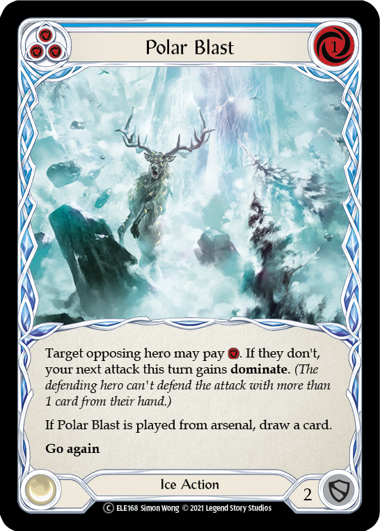 Polar Blast (Blue) [U-ELE168] (Tales of Aria Unlimited)  Unlimited Normal | Boutique FDB TCG