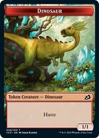 Dinosaur // Human Soldier (003) Double-Sided Token [Ikoria: Lair of Behemoths Tokens] | Boutique FDB TCG