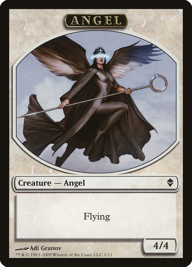 Angel Token [Zendikar Tokens] | Boutique FDB TCG