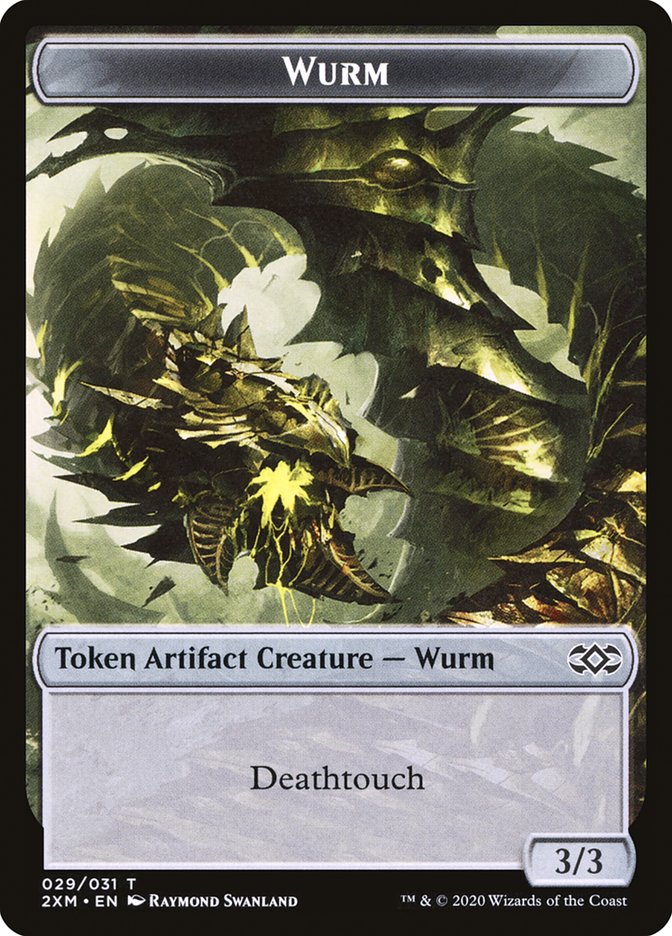 Ooze // Wurm (029) Double-Sided Token [Double Masters Tokens] | Boutique FDB TCG