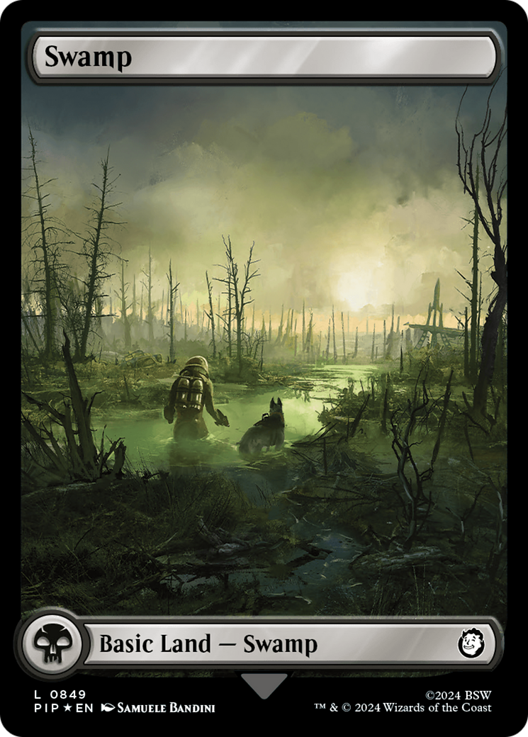 Swamp (0849) (Surge Foil) [Fallout] | Boutique FDB TCG