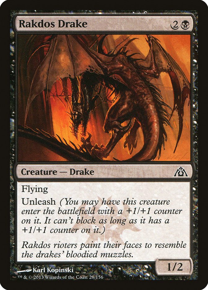 Rakdos Drake [Dragon's Maze] | Boutique FDB TCG