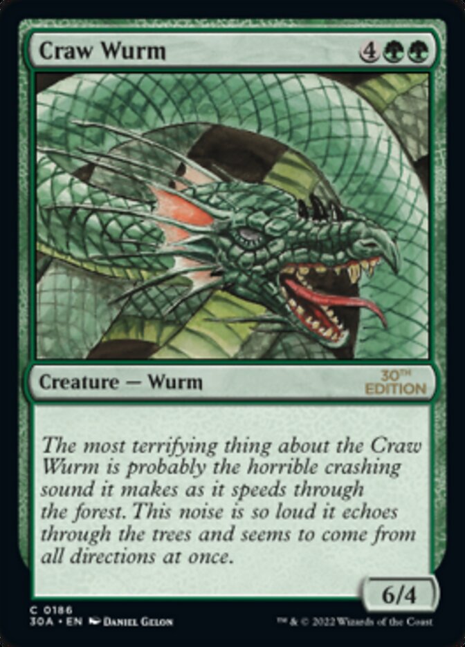 Craw Wurm [30th Anniversary Edition] | Boutique FDB TCG