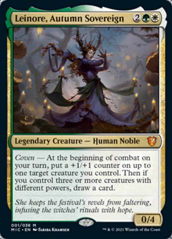 Leinore, Autumn Sovereign (Display Commander) [Innistrad: Midnight Hunt Commander] | Boutique FDB TCG